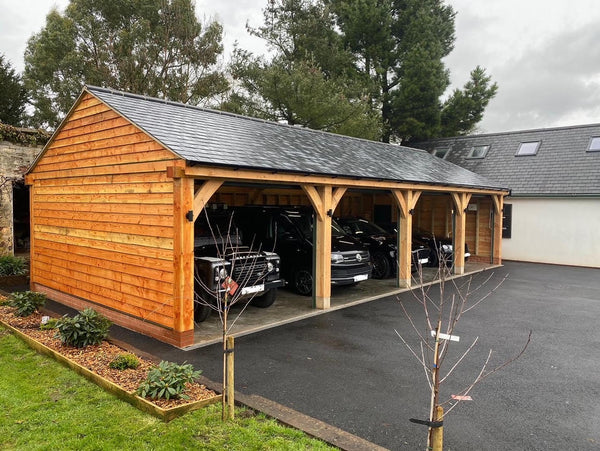 4-bay Oak Garage