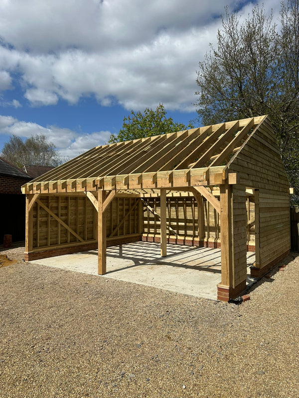 2-bay Oak Garage