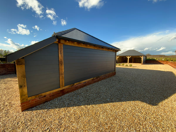 2-bay Oak Garage